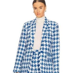STEVE MADDEN Houndstooth tweed blazer, Large